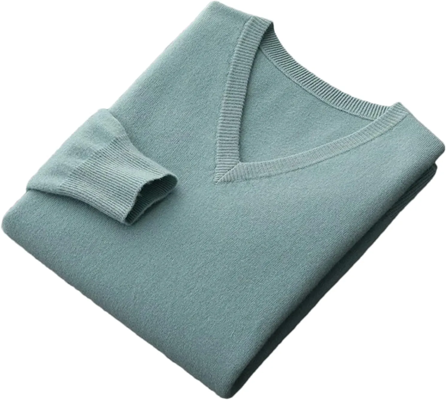 100% Merino Wool Sweaters for Men Jumpers Winter Stylish V-Neck Woolen Knitted Pullovers