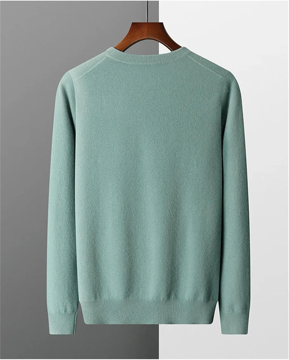 100% Merino Wool Sweaters for Men Jumpers Winter Stylish V-Neck Woolen Knitted Pullovers