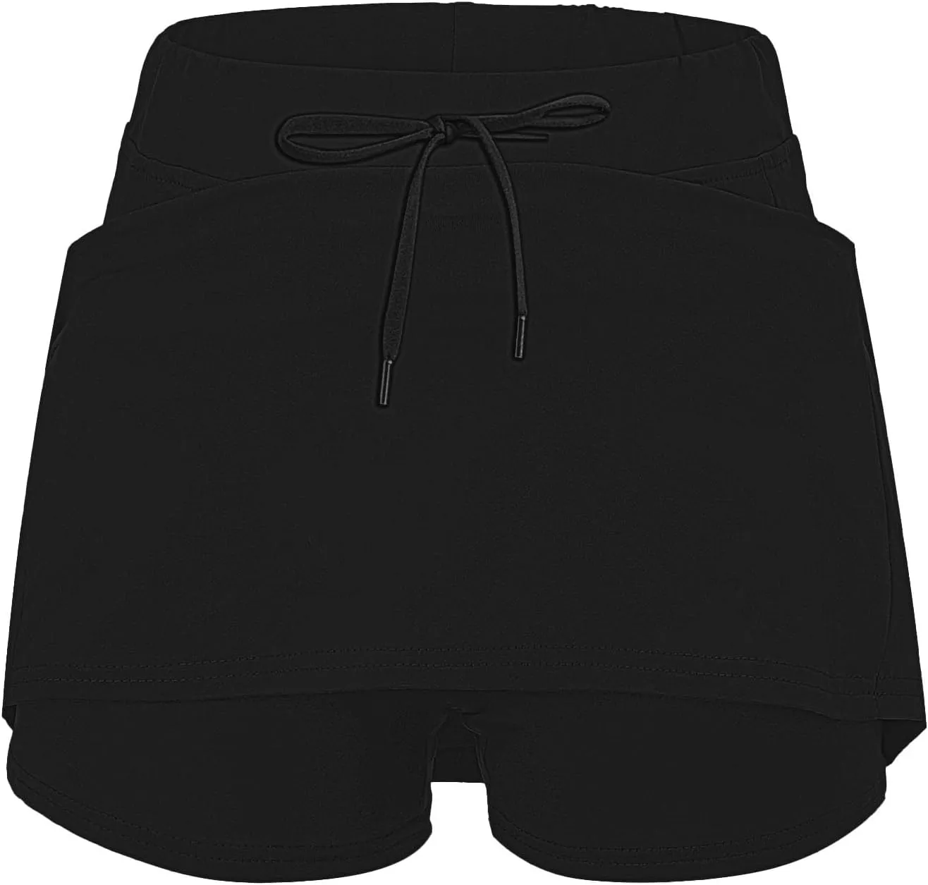 Athletic Skirts for Women Summer Loose Trendy Drawstring Solid Sports Tennis Skirts Built-in Shorts Plus Size, S-5XL