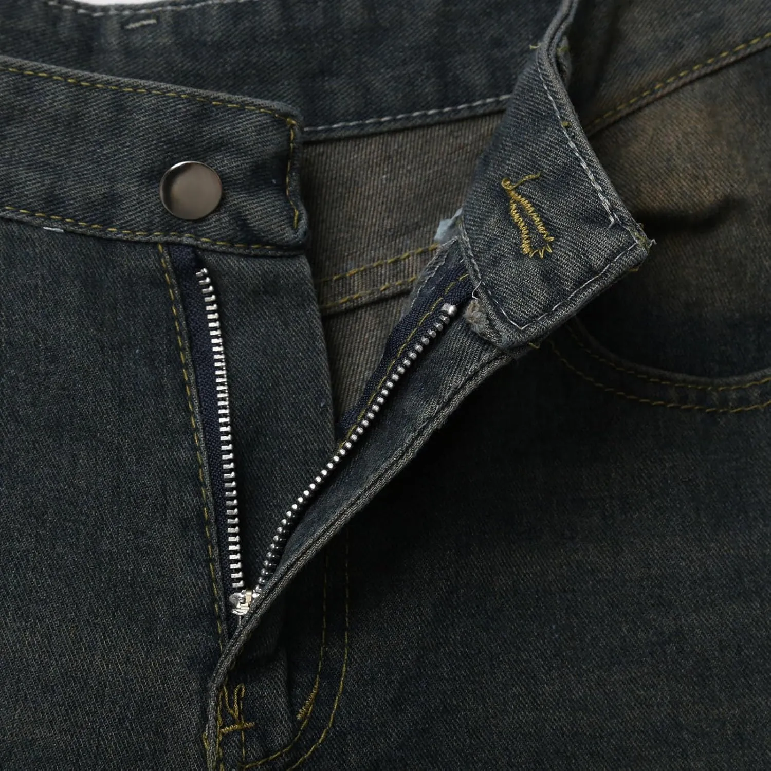 Baggy Jean Shorts for Men Jorts Casual Loose Fit Long Denim Shorts Wide Leg Y2K Hip Hop Streetwear Clothes