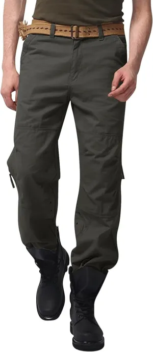 Big and Tall Cargo Pants for Men Mens Olive Green Pants Men Pants Baggy Mens Cargo Pants Basics Mens Business Casual