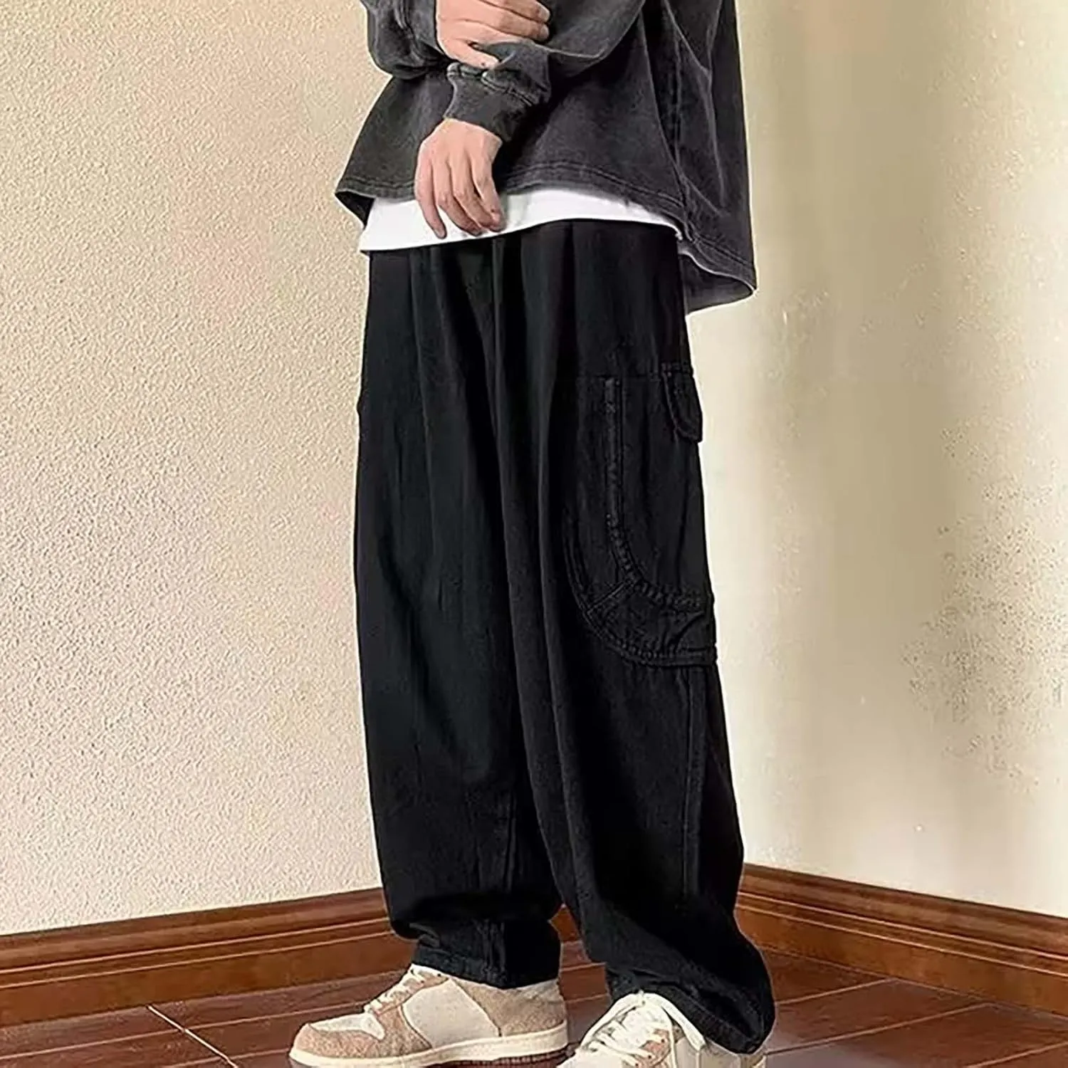 Big and Tall Cargo Pants for Men Mens Olive Green Pants Men Pants Baggy Mens Cargo Pants Basics Mens Business Casual