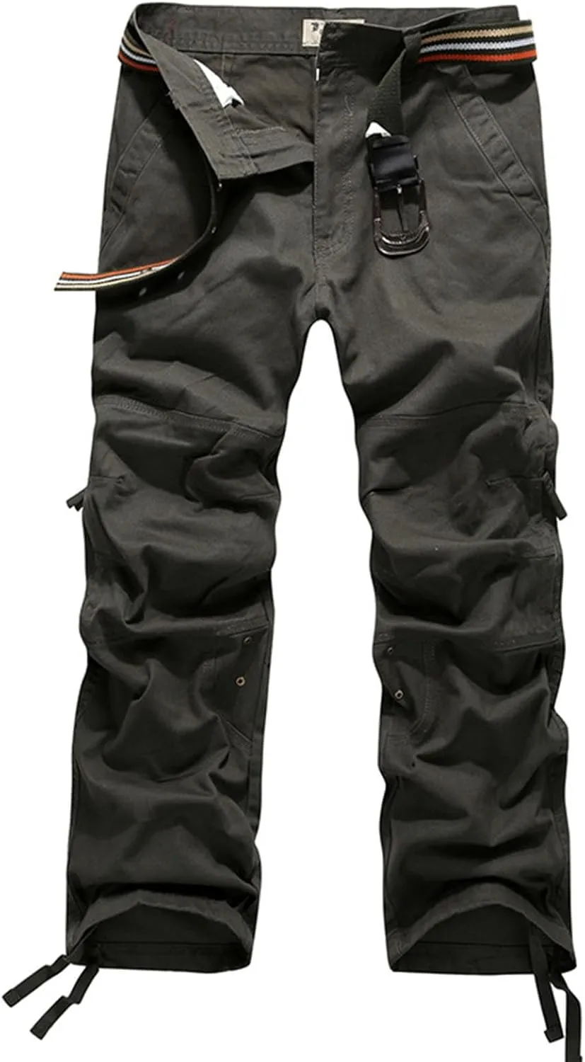 Big and Tall Cargo Pants for Men Mens Olive Green Pants Men Pants Baggy Mens Cargo Pants Basics Mens Business Casual