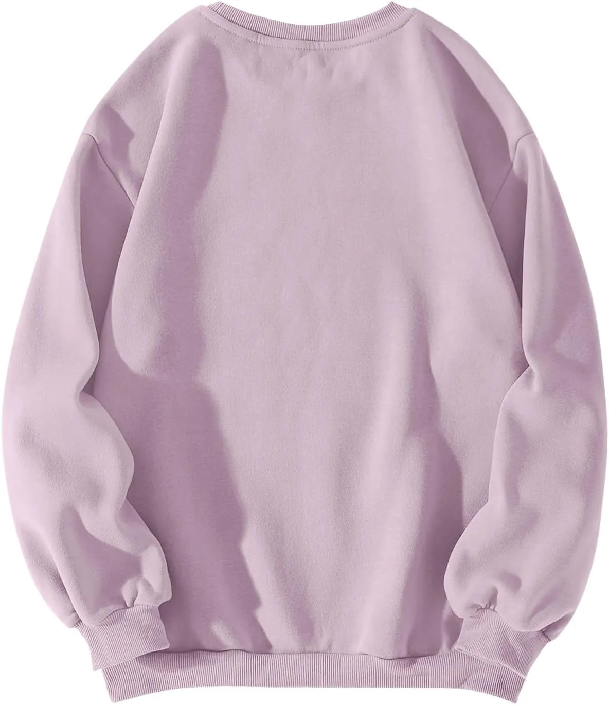 Bow Print Crewneck Sweatshirts Women Baggy Comfy Casual Fleece Oversized Sweatshirts Trendy Valentines Pullover Tops
