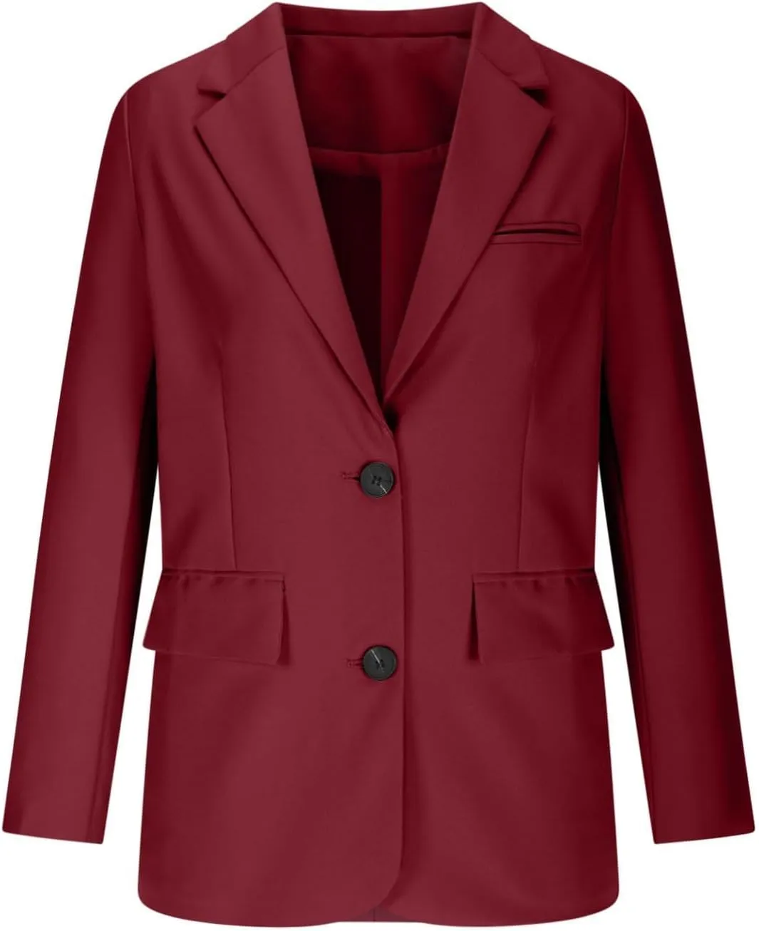 Business Blazers for Women Trendy Lapel Button Down Long Sleeve Blazer Jackets Dressy Open Front Office Suit Jackets
