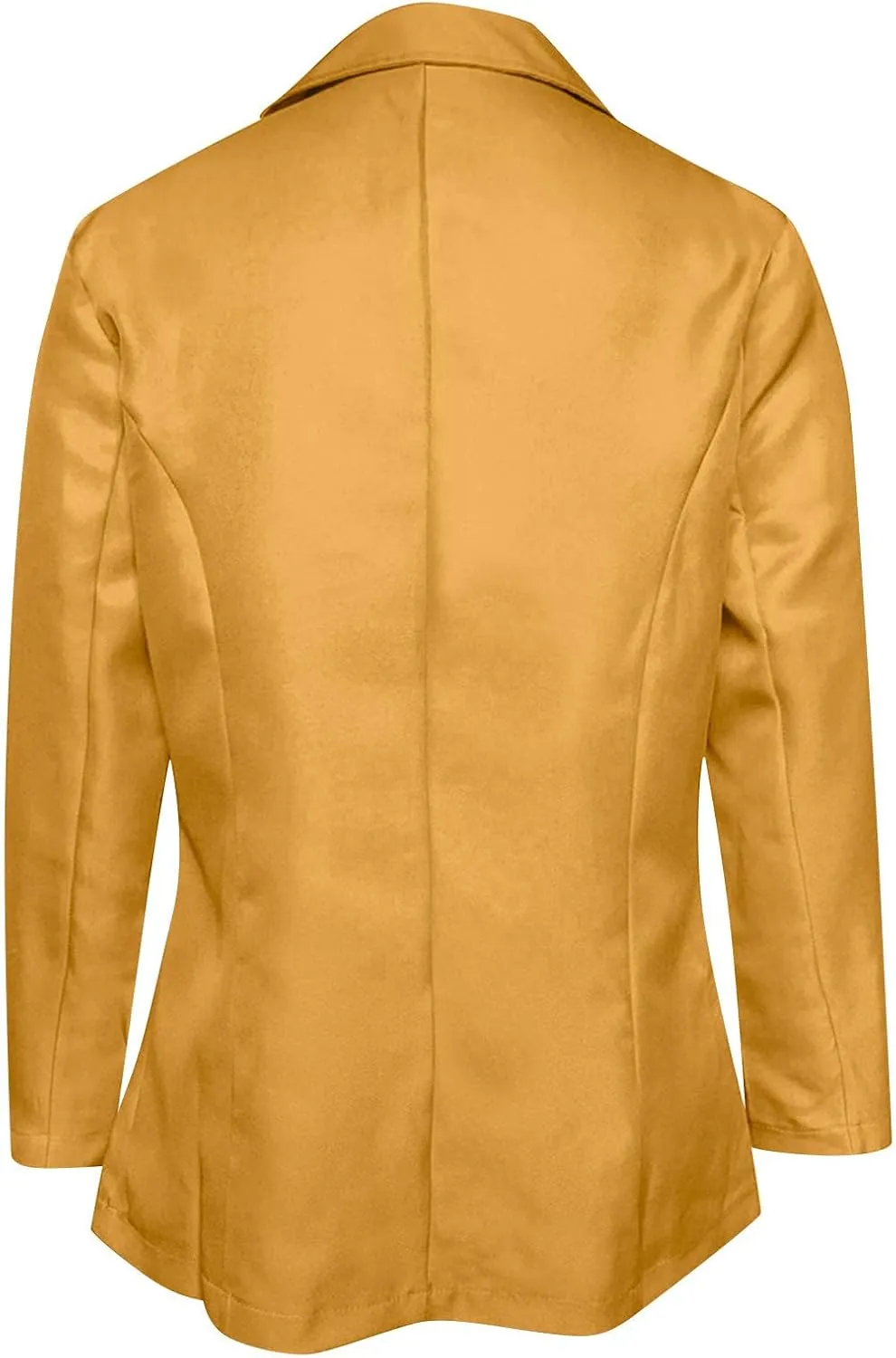 Business Casual Blazer for Women Lightweight Open Front Button Suit Jacket Long Sleeve Lapel Work Office Blazer Tops