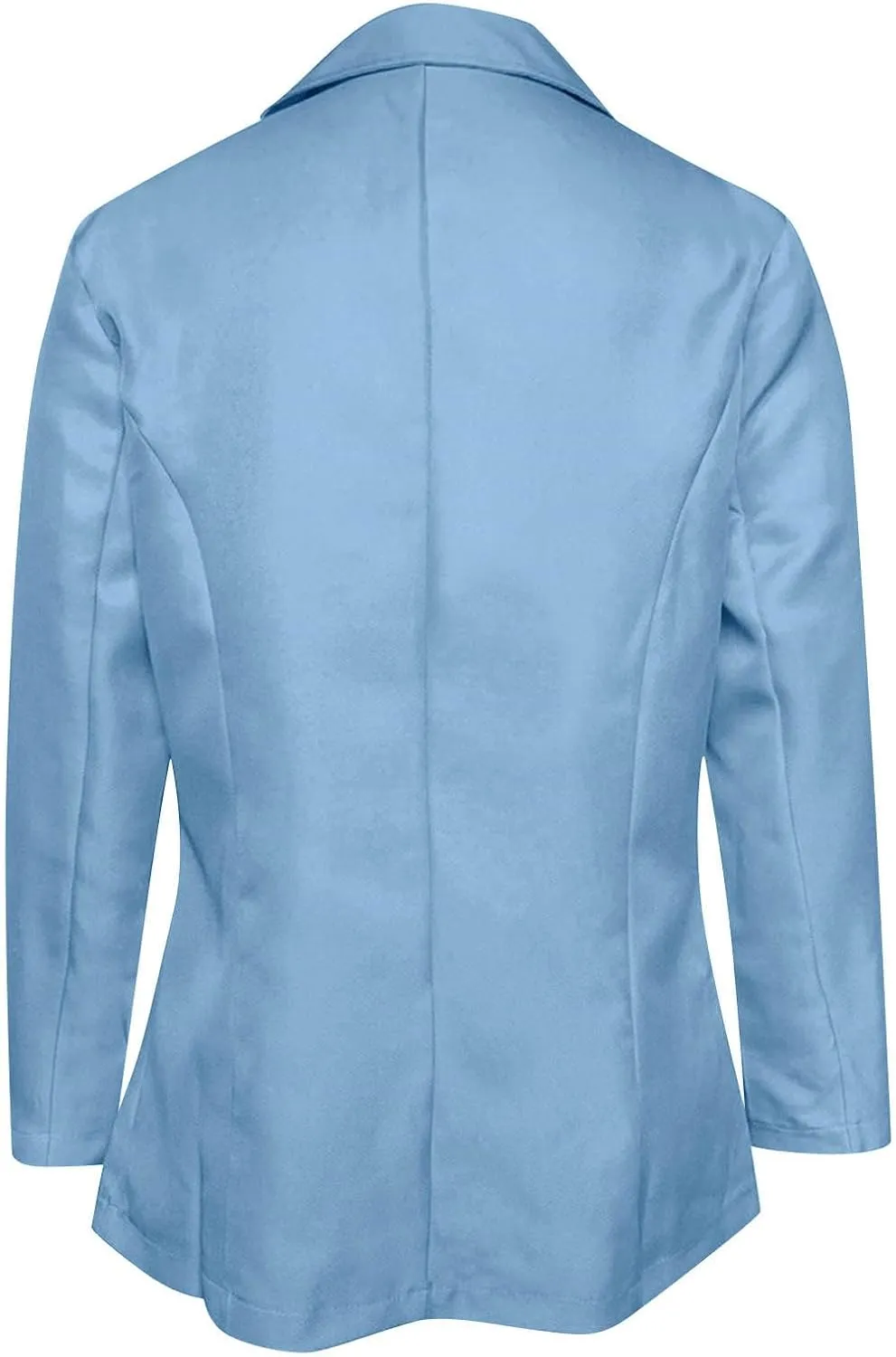 Business Casual Blazer for Women Lightweight Open Front Button Suit Jacket Long Sleeve Lapel Work Office Blazer Tops
