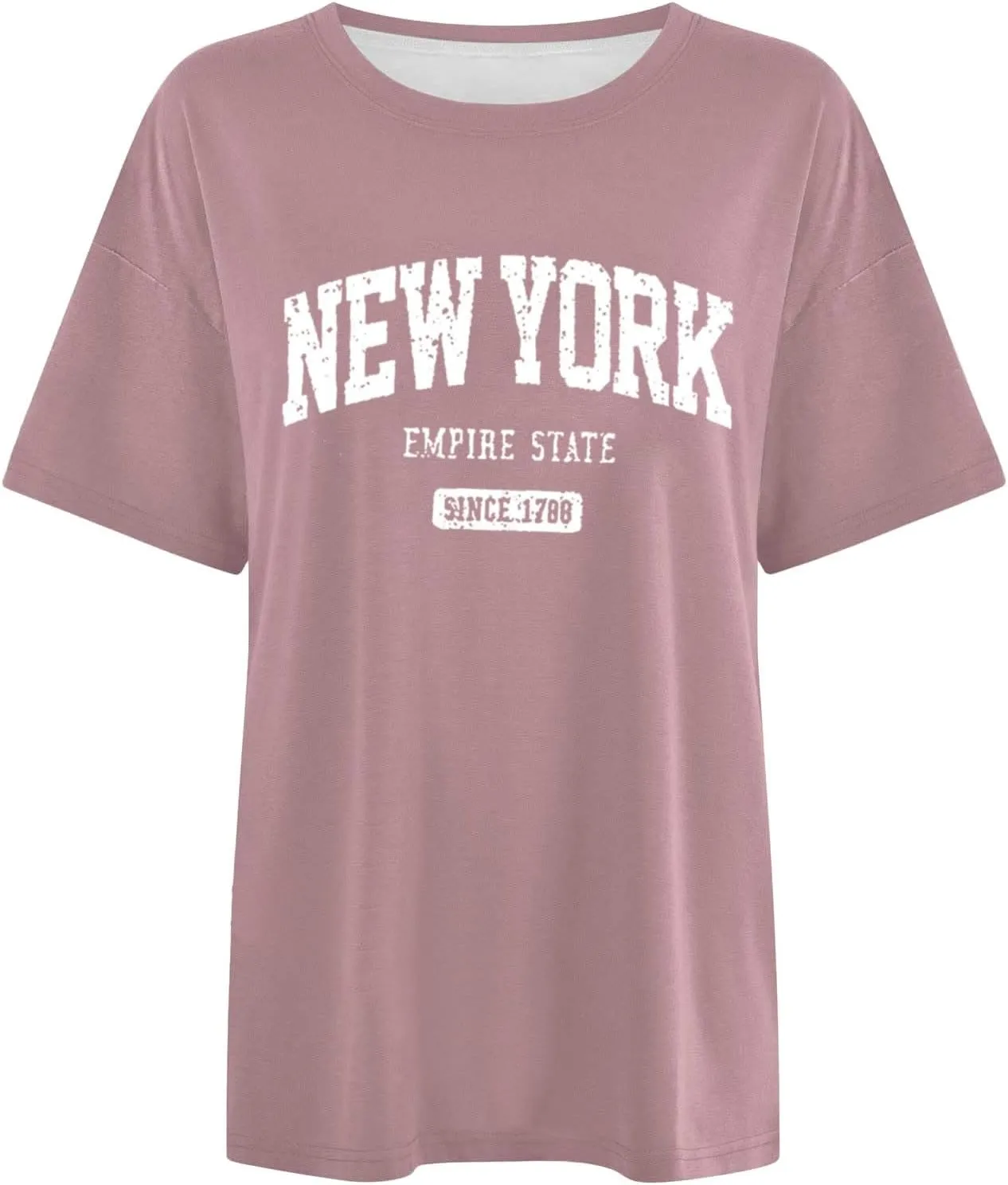 California Letter Print for Women Oversized Letter Print T Shirts Crewneck Graphic Short Sleeve Tees
