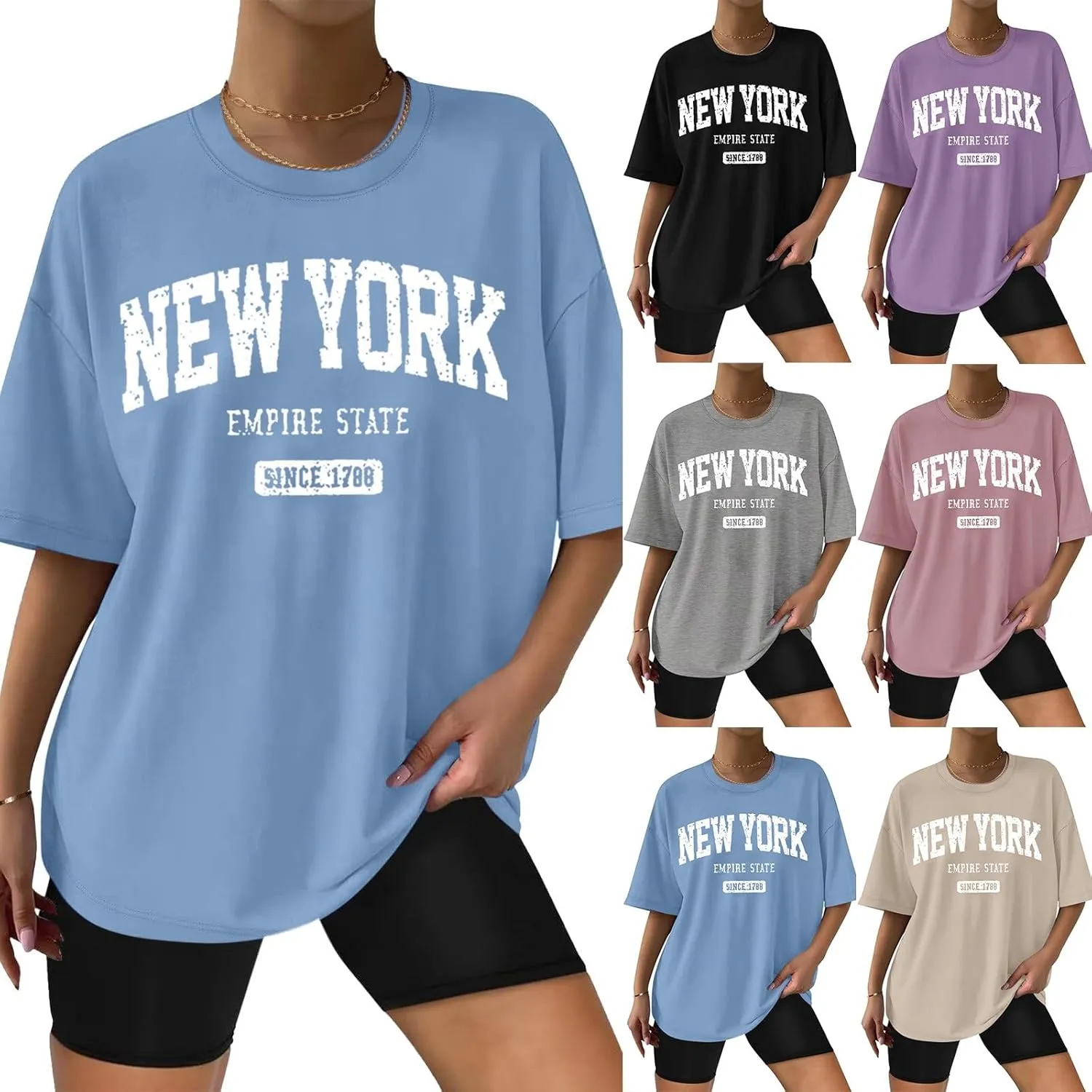 California Letter Print for Women Oversized Letter Print T Shirts Crewneck Graphic Short Sleeve Tees