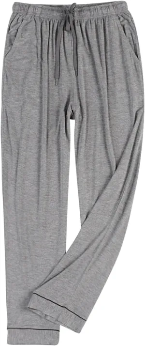Cambkatl Men's Comfy Pajama Pants Loose Drawstring Lounge Pants Soft Modal Sleepwear Bottom with Pockets