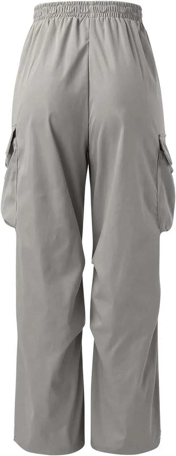 Cargo Pants for Men Casual Lightweight Drawstring Waist Pant Outdoor Pants with Multiple Pockets
