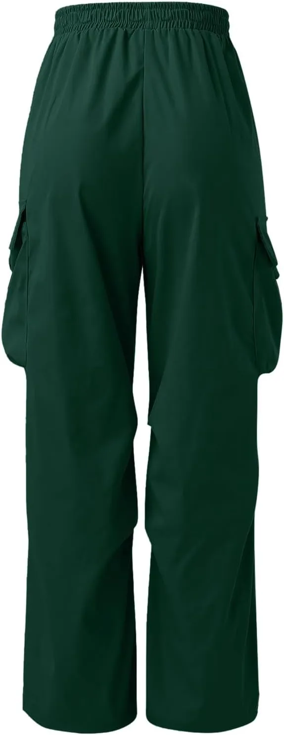 Cargo Pants for Men Casual Lightweight Drawstring Waist Pant Outdoor Pants with Multiple Pockets