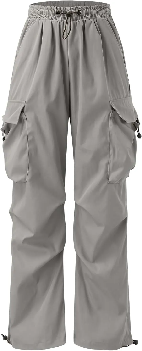Cargo Pants for Men Casual Lightweight Drawstring Waist Pant Outdoor Pants with Multiple Pockets