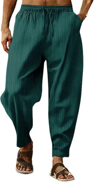 Cargo Pants for Men Relaxed Fit Mens Silk Long Underwear Pants Expandable Waist Golf Pants Athletic Sweatpants Mens
