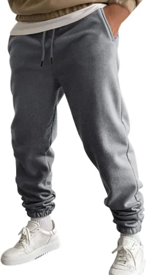 Cargo Sweatpants for Men Big and Tall Gym Sweatpants Men's Cargo Pants with Pockets Cotton Sweatpants Casual Athletic