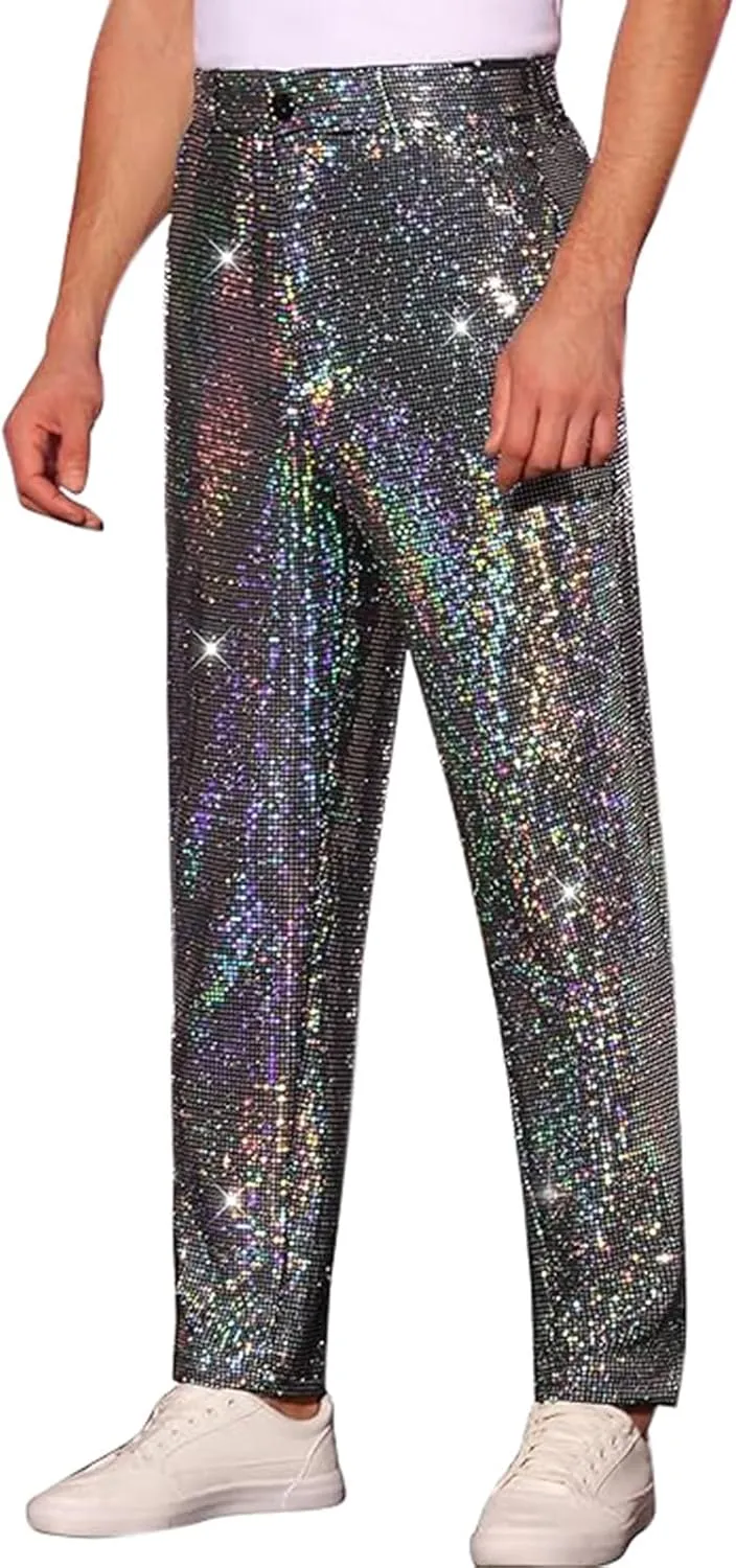 Casual Pants for Men Elastic Waist Drawstring Straight Leg Trousers Fashion Ligthweight Loose Beach Pant with Pocket