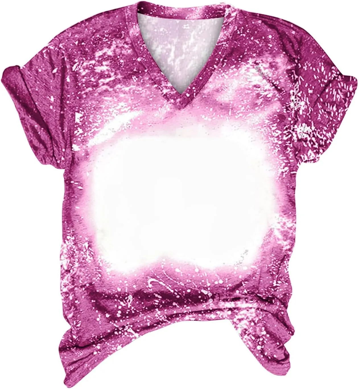 Ceboyel Womens Bleached Sublimation Blank Shirts Short Sleeve Graphic Tees Tops Casual Blouses Funny Summer Outfits Clothes