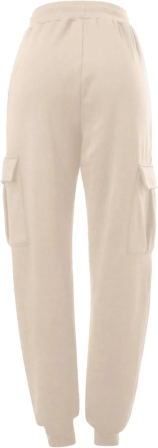 Cinch Bottom Sweatpants for Women Aesthetic Clothes Jogger High Waist Drawstring Loose Fit Lounge Trouser with Pockets