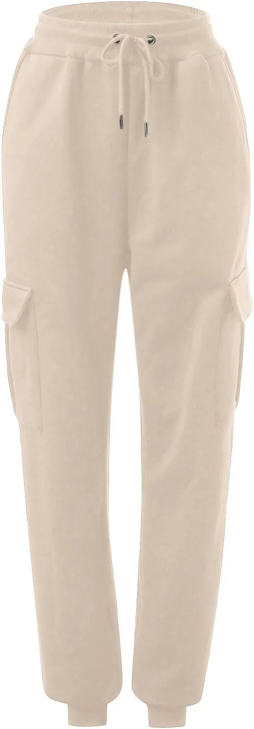 Cinch Bottom Sweatpants for Women Aesthetic Clothes Jogger High Waist Drawstring Loose Fit Lounge Trouser with Pockets