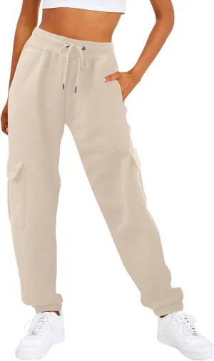Cinch Bottom Sweatpants for Women Aesthetic Clothes Jogger High Waist Drawstring Loose Fit Lounge Trouser with Pockets