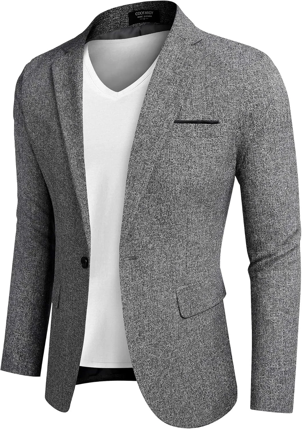 COOFANDY Men's Casual Blazer Suit Jackets Slim Fit One Button Business Sport Coats