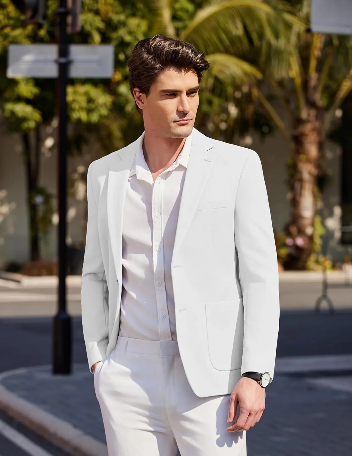 COOFANDY Mens Casual Knit Sport Coat Blazer Two Buttons Lightweight Suit Jackets