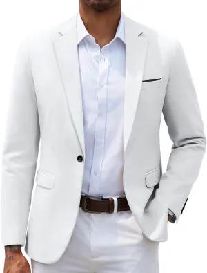 COOFANDY Men's Slim Fit Casual Blazers Lightweight Sport Coats One Button Suit Jackets