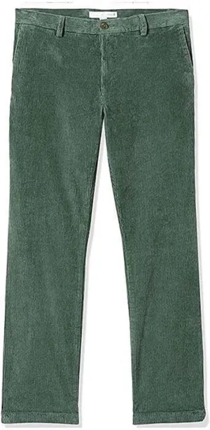 Corduroy Pants Men Solid Business Dress Pants Casual Straight Legs Elastic Waist Suit Trousers Fashion Spring Pants
