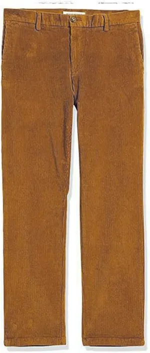 Corduroy Pants Men Solid Business Dress Pants Casual Straight Legs Elastic Waist Suit Trousers Fashion Spring Pants