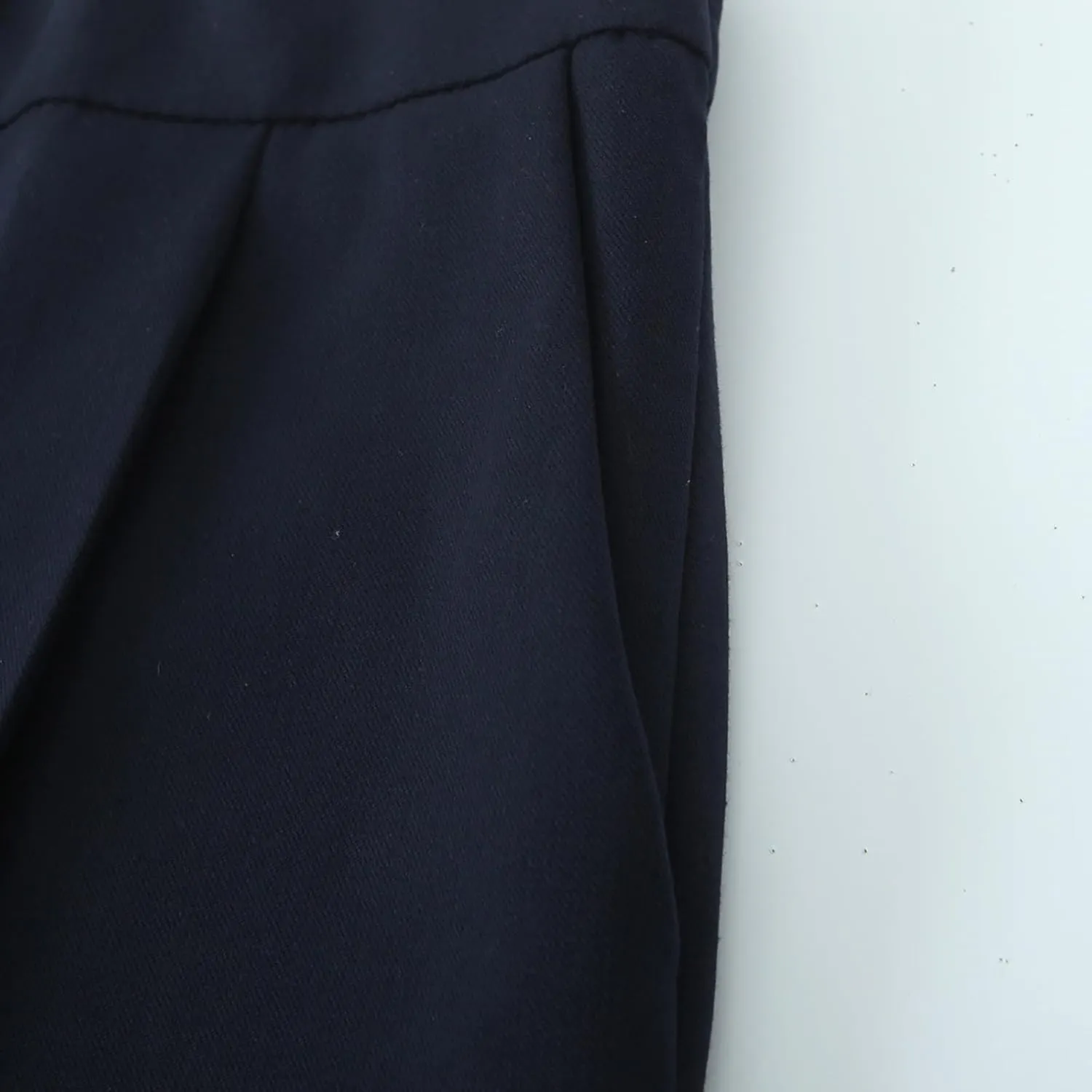 CORIRESHA Women's Casual Contrast Drawstring Waist Straight Leg Pants Basic Trousers