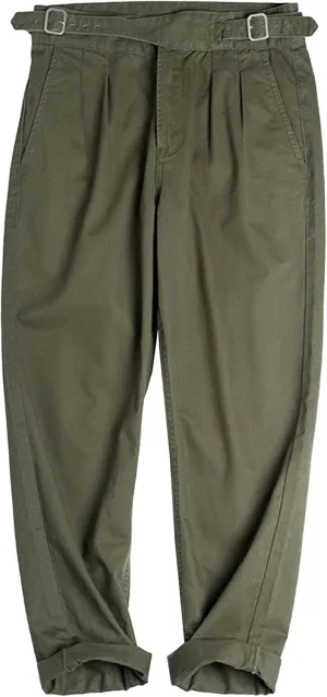DGHM-JLMY Men's Cotton Retro Tapered Pants Straight Leg Dress Pants Flat Front Chino Pant Business Suit Trousers