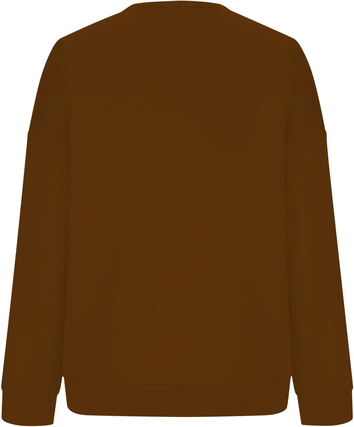 Drop Shoulder Long Sleeve Sweatshirts for Women Fall Teen Girls y2k Clothes Fleece Crewneck Pullover Tops Loose Comfy