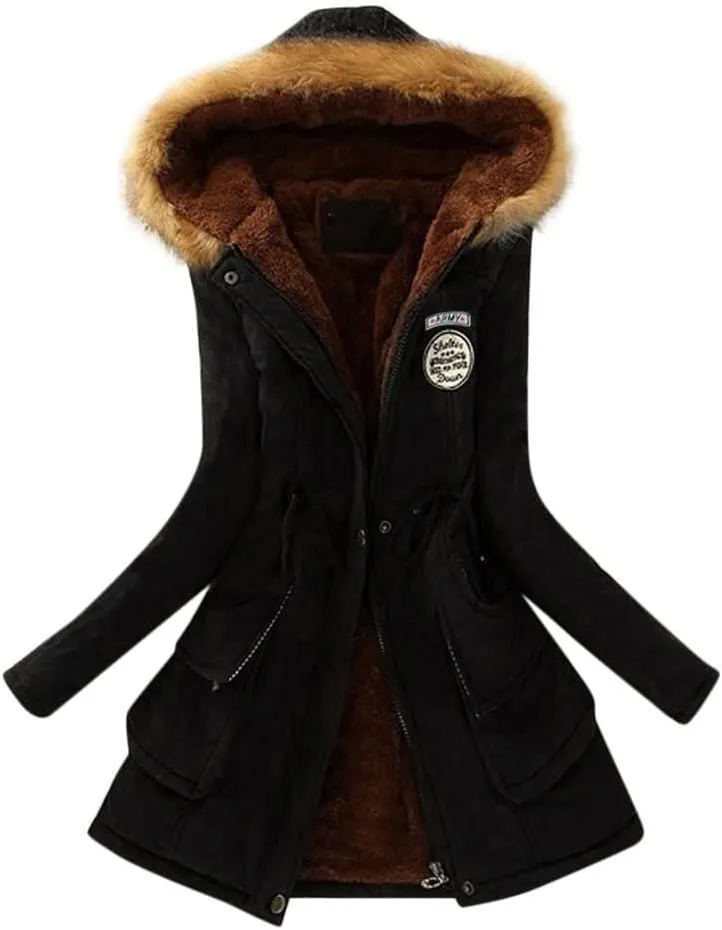 Fall Fashion Coats for Women Winter Warm Coats Casual Fuzzy Fleece Sherpa Jackets Hoodies Pullover Plus Size Jackets