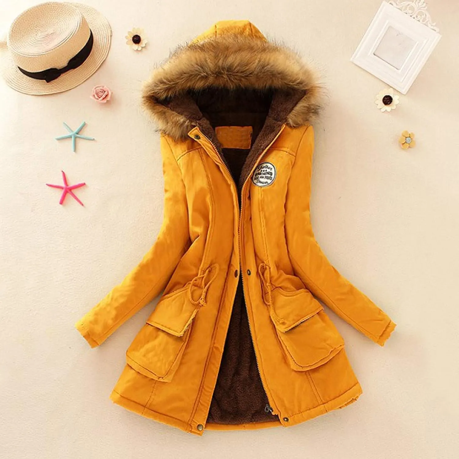 Fall Fashion Coats for Women Winter Warm Coats Casual Fuzzy Fleece Sherpa Jackets Hoodies Pullover Plus Size Jackets
