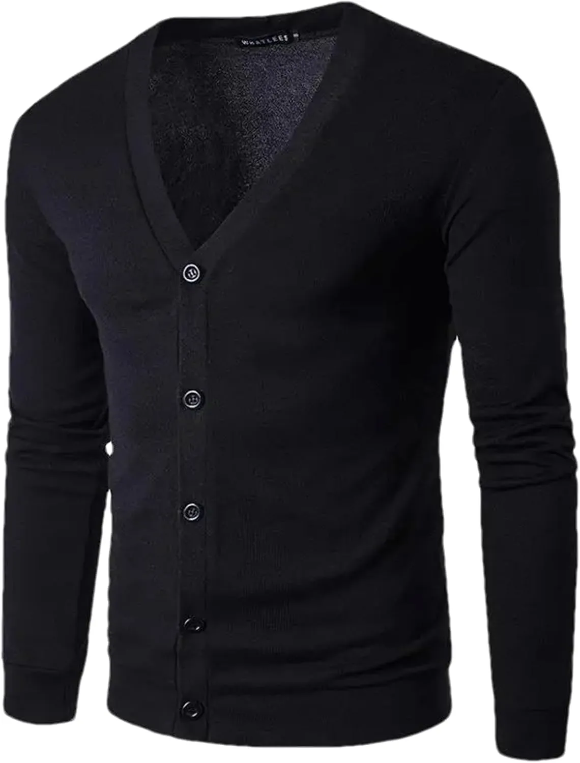Fall Korean Youth Men's Trend V-Neck Cardigan Knit Sweater Men Clothing
