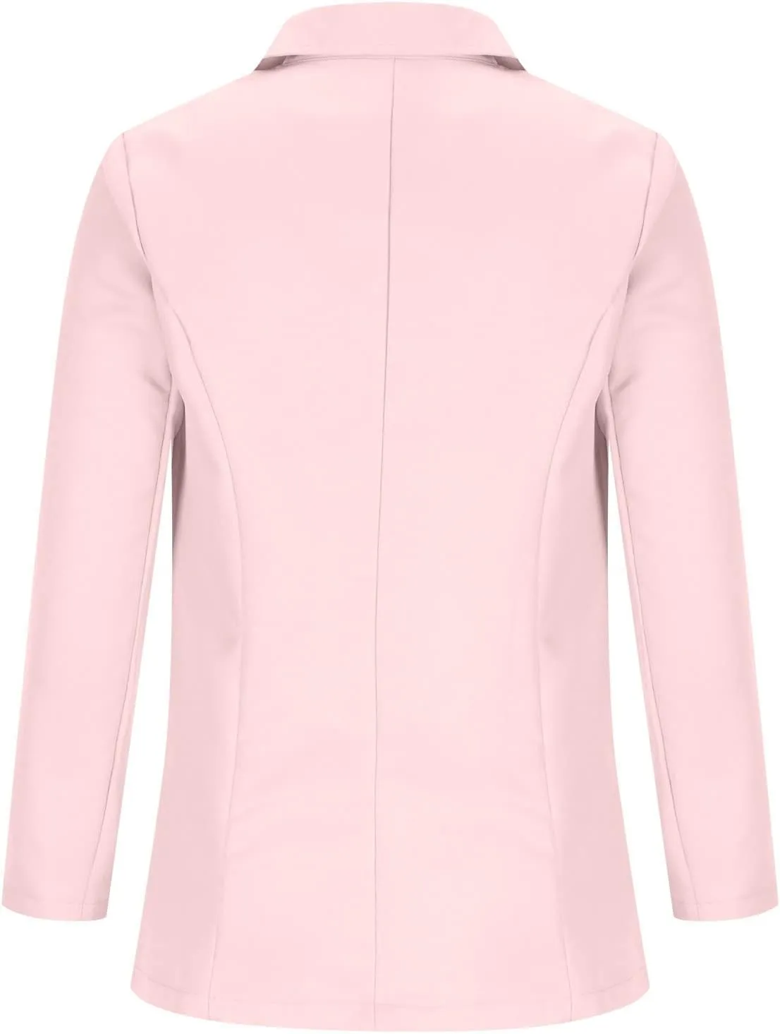 Fall Suit Jakcets Women Business Lightweight Casual Fitted Blazers Lapel Single Button Office Jacket with Pockets