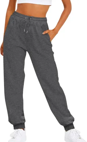 Febecool Cargo Pants Women Fashion Sport Solid Color Blocking Drawstring Pocket Casual Sweatpants Pants