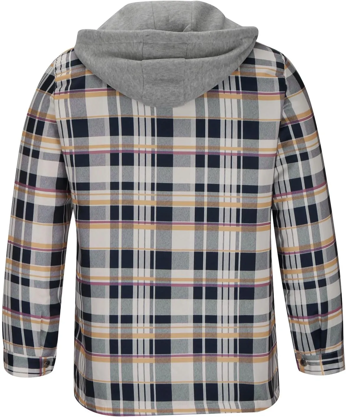 Fleece Sweatshirts Men Warm Sherpa Lined Sweatshirts Flannel Plaid Winter Zip Up Hoodies Thick Jacket
