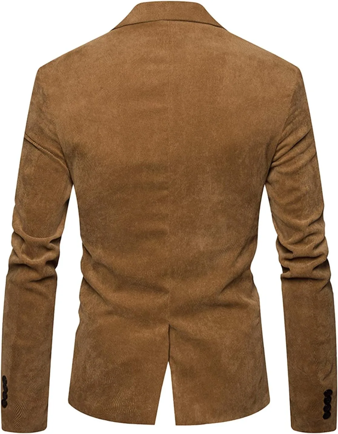 GATMSTZ Men Slim Fit Corduroy Suit Jackets Notch Lapel One Button Casual Blazers