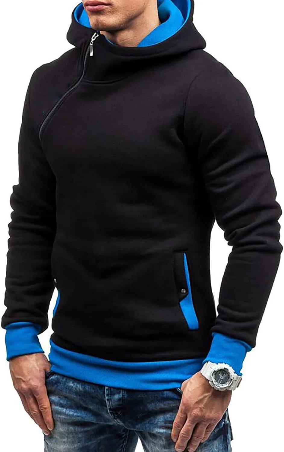 Hoodies For Men Graphic Men's Casual Camouflage Sports Sweatshirt Long Sleeve Zipper Hooded Jacket Coat Plus Hoodie