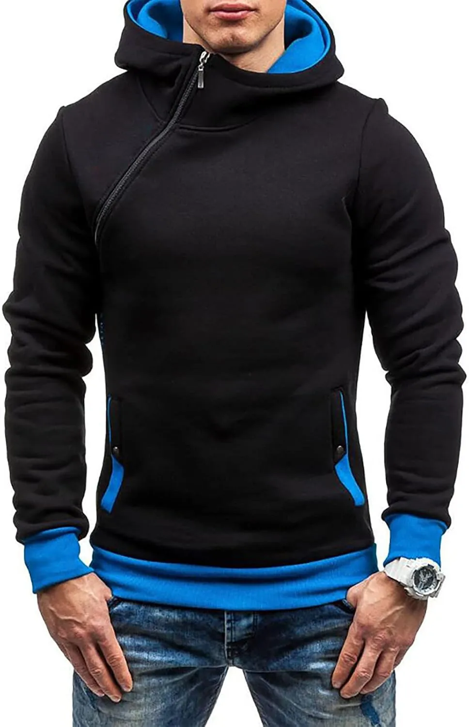 Hoodies For Men Graphic Men's Casual Camouflage Sports Sweatshirt Long Sleeve Zipper Hooded Jacket Coat Plus Hoodie