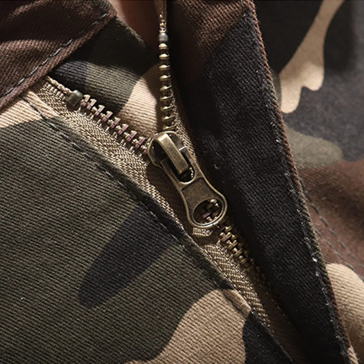 JEKE-DG Men's Regular Tapered Cargo Pant Multi Pocket Military Pants Camo Combat Work Trousers Workwear