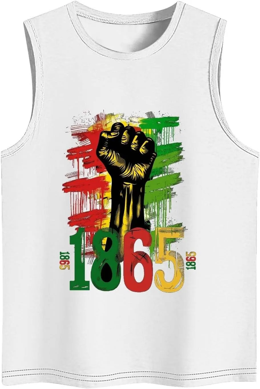 Juneteenth Shirts Women Sleeveless Crewneck Tank Tops Black Freedom African American History Month Graphic Tees