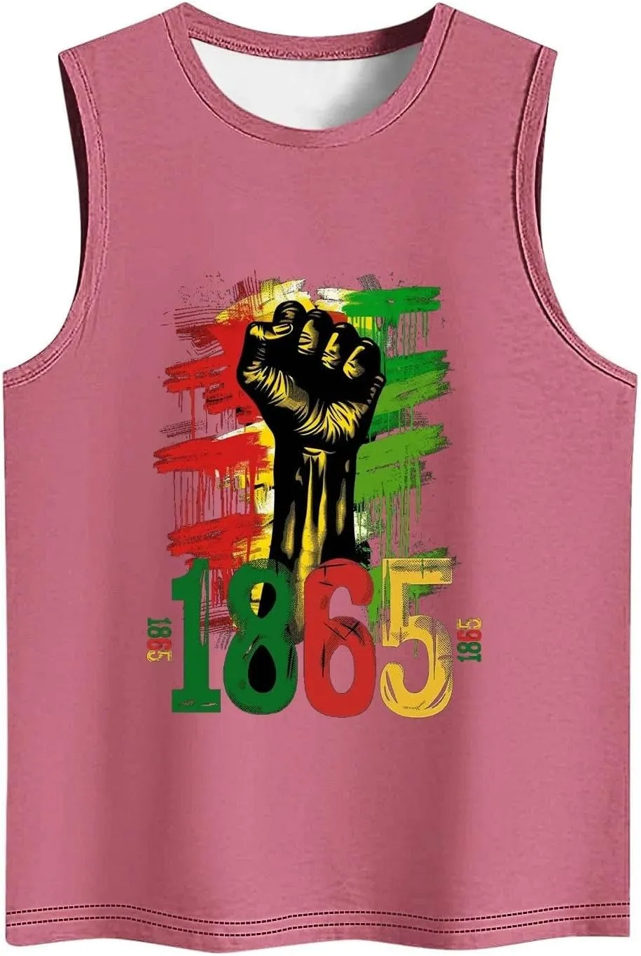Juneteenth Shirts Women Sleeveless Crewneck Tank Tops Black Freedom African American History Month Graphic Tees