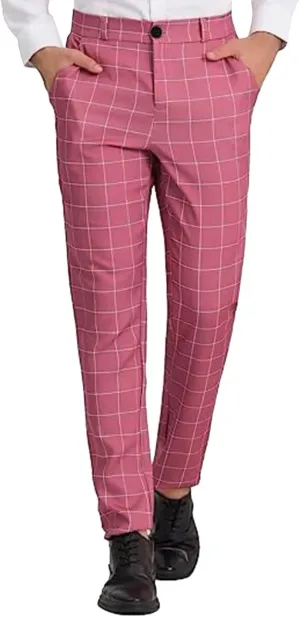LCMTWX Mens Joggers Suit Trousers Solid Color Button Plaid Large Size Refreshing Comfortable Casual Fleece Active Gifts for
