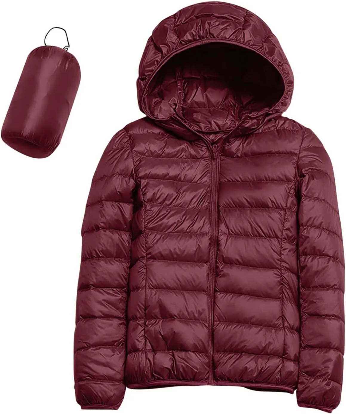 Lightweight Packable Down for Women Jacket Lightweight Puffer Coat with Hood Winter Warm Puffer Jackets for Women