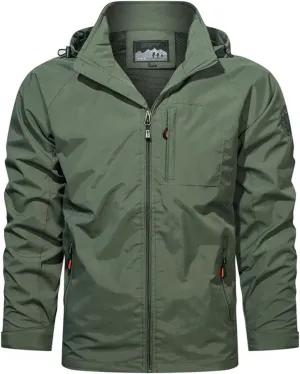 Lightweight Waterproof Jacket for Men Casual Windproof Rain Hooded jackets Hiking Cycling Travel Climbing Coat Jacket