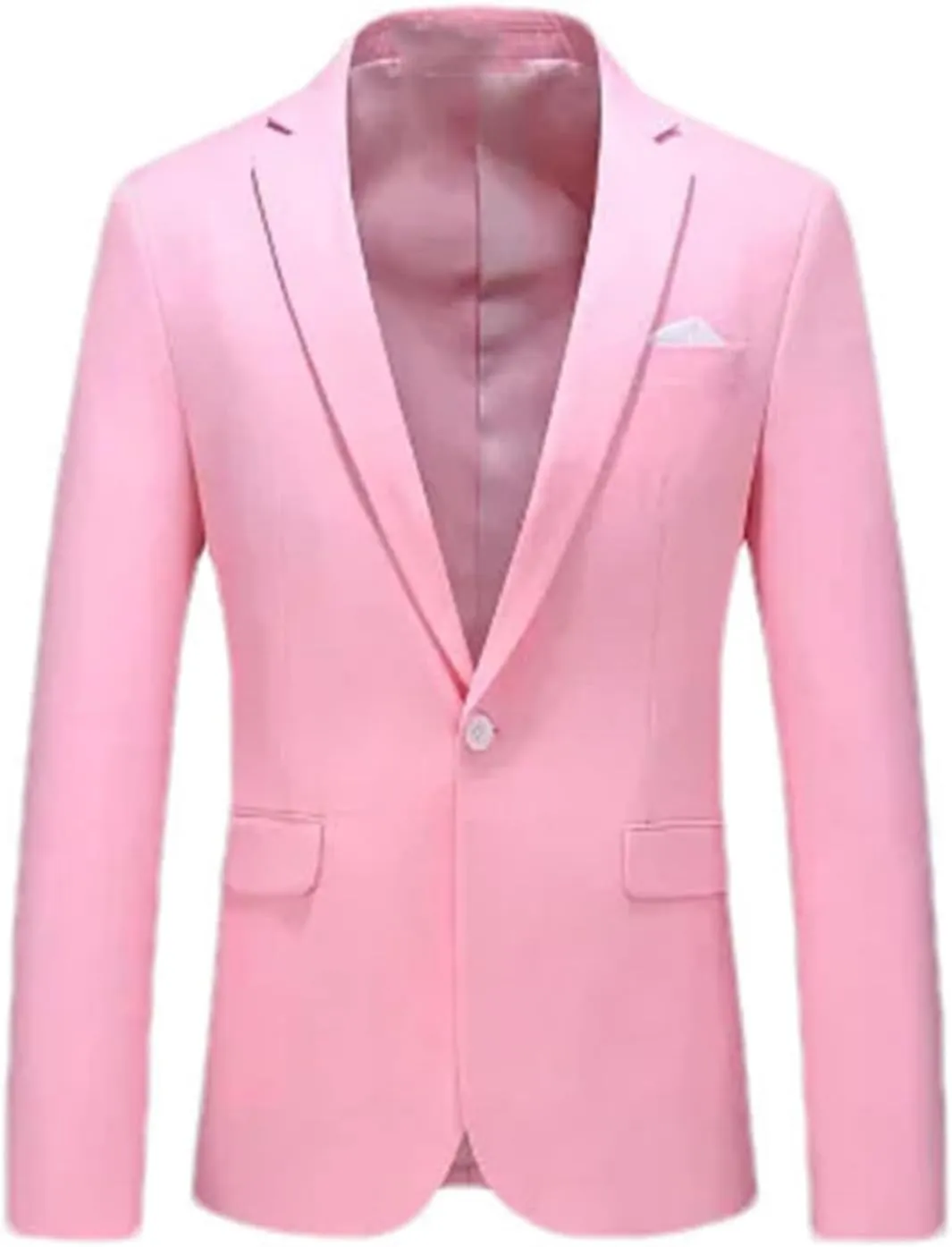 Men Spring Formal Suit Jackets Single Button Slim Fit Formal Business Casual Blazers
