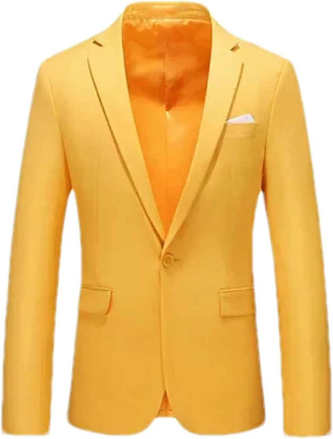 Men Spring Formal Suit Jackets Single Button Slim Fit Formal Business Casual Blazers