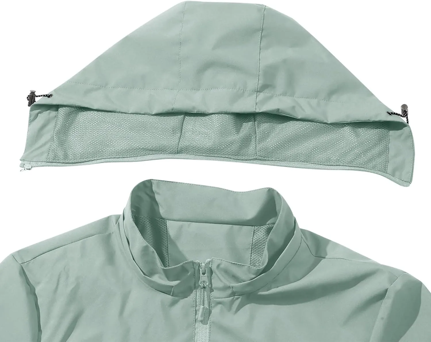 Men Women Rain Jackets Hooded Waterproof Windbreaker With Pockets Unisex Fall Winter Outdoor Hiking Travel Raincoats